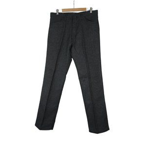 Wrangler men's vintage‎ heather black stretch twill straight leg dress jeans